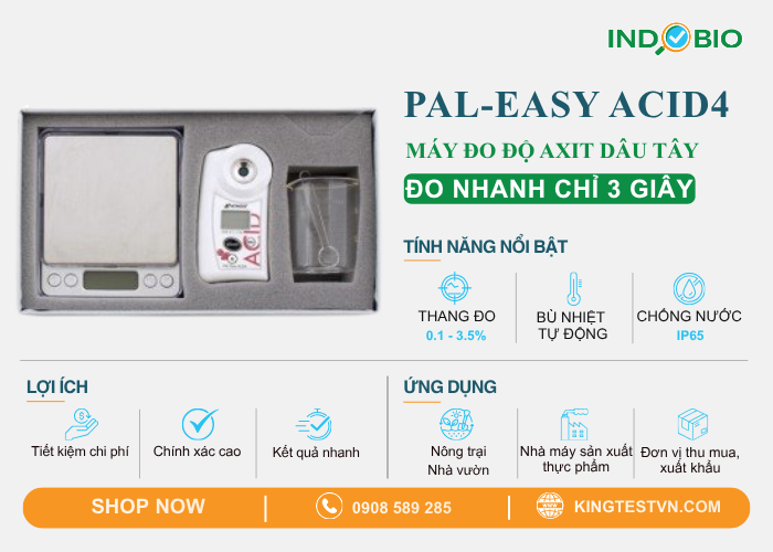 Tổng quan máy đo axit dâu tây PAL-EASY ACID4 ATAGO